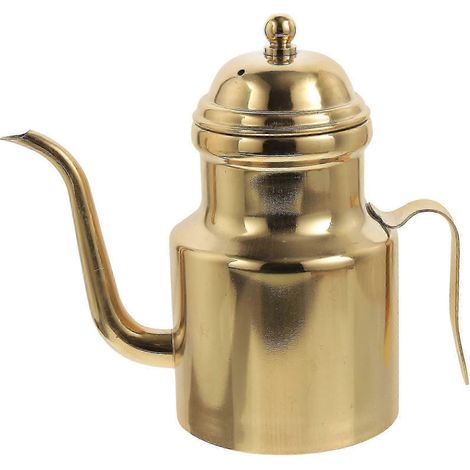 Huile d'olive, bouteille de sauce piquante, pichet d'huile d'une once, distributeur de canette, accessoires pour bouilloire dorée et vinaigre (1/5)