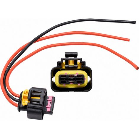 3-poliger violetter Stecker KOD-2 mit 18 cm Kabel (1/4)