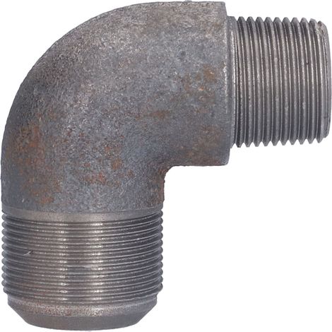 Coude de compresseur d'air 90°, résistant à la corrosion et haute température, en fer durable 1.05 pouce, raccord de tuyauterie (lot de 5) (1/5)