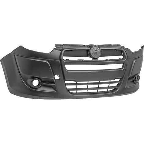 Pare-choc avant noir avec trous anti-brouillards Fiat Doblo 2 phase 1 2010-2015