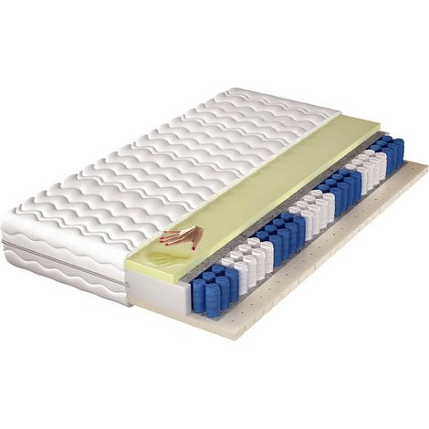 Colchón Lilio , Con muelle (Pocket), Látex, 7 zonas anatómicas, Fieltro, Material viscoelástico, Algodón (1/2)