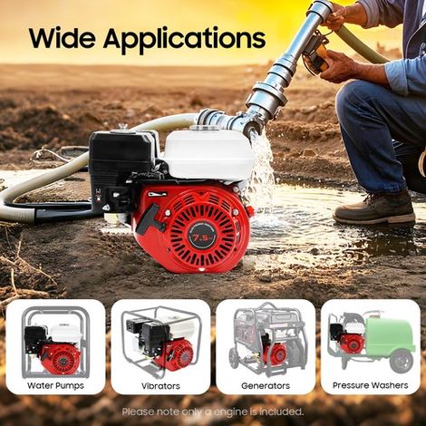 7.5HP Gas Engine 3000W Gasoline Powered Multi-Use Engine 4-Stroke Engine 212cc (1/5)