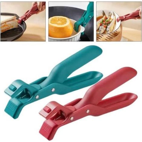 Pince multifonction anti-brûlure - Accessoires de cuisine - Silicone - Prise en main stable - Design ergonomique (1/4)