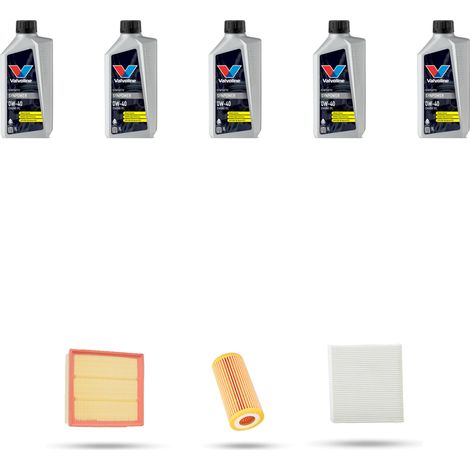 Kit tagliando 3 FILTRI e 5L OLIO compatibile con Bmw Serie 1 (F20,F21) 118I 125kw dal 2011 (1/4)