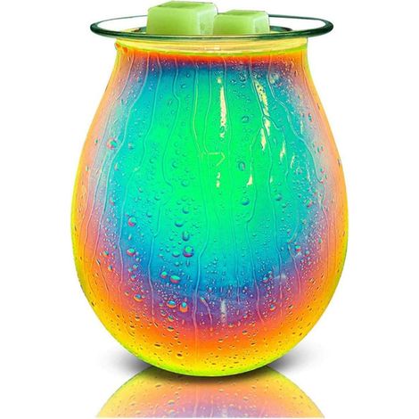 Chauffe-Bougie Chauffe-Cire électrique, Chauffe-Cire électrique, brûleur à Tarte aux huiles essentielles parfumées en Verre for Fondre la Cire, Bougie parfumée, veilleuse for Cadeaux. (1/5)