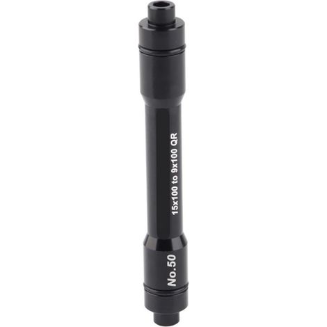 Adaptateur de moyeu pour axe traversant de 15 mm vers axe à blocage rapide de 9 mm pour roue avant de 100 mm (noir) (1/5)