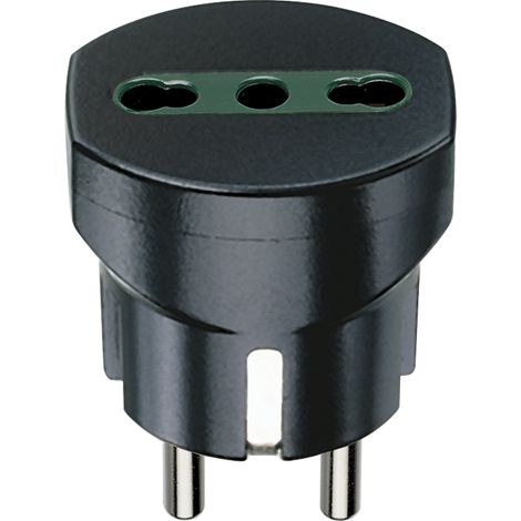 VIMAR - 00301 Adattatore ted./franc.+P17/11 nero