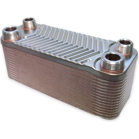 Échangeur de chaleur thermique acier inoxydable 30 plaques max 66 kw eau solaire