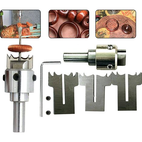 Kit de fabrication de bagues en bois épais, foret en acier pour perles de bois, outils de bricolage pour la création de bagues et bijoux personnalisés en bois. (1/5)