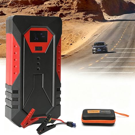 Booster Batterie Voiture 18000mAh, Démarreur d'urgence pour voiture 600A, 12V, Chargeurs pour voitures à essence et diesel, charge (1/5)