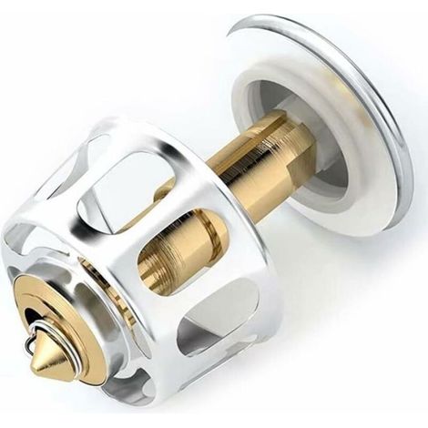Boulon Pop-up - Boulon À Ressort En Laiton - Pour Bouchon De Lavabo - 2 Pièces (1/5)
