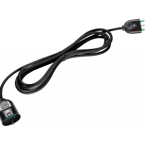 Prolongateur M 5 3X1,00 Noir Prise Schuko 92661 Fme