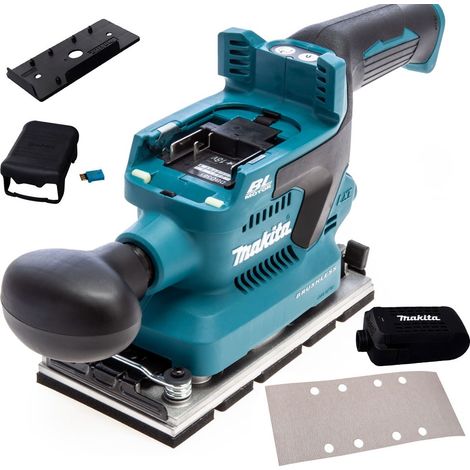 Makita DBO381ZU 18v LXT 1/3 Sheet Brushless Finishing Sander Cordless - Bare