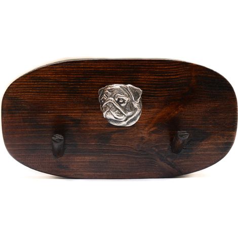 Mopas, Pug, Carlin I - colgador de accesorios, colgador de medallas con un perro, ganchos para llaves de Art-Dog (1/5)