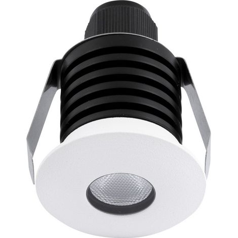 Merano Fort Applique Extérieure Encastrable Blanc Aluminium LED 1W 104Lm 3000K IP67