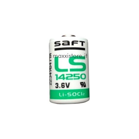 Saft batteria litio 3,6V 1200mAh 1/2 AA ER14250 - LS14250