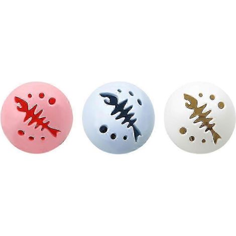 Lot de 3 balles colorées pour chat, jouets à fentes pour chat, balles lumineuses pour chat d'intérieur