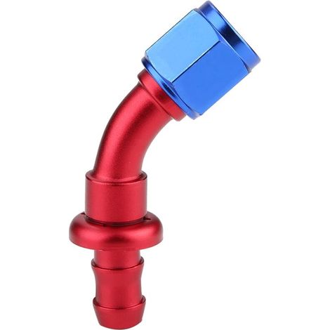AN6 90 Grad Push-on Fuel Gas Locking Male End Tyre (45°) (1/5)