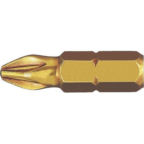 Embout Pozidriv court extra dur WITTE 1/4" PZ3x25 pour vis standard