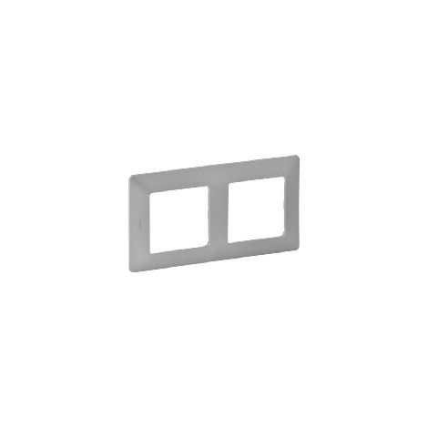 Legrand VLIFE 2FACH RAHMEN ALUMINIUM (754132) (1/2)