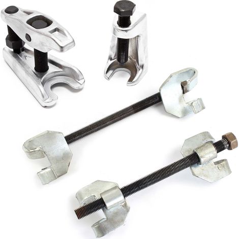 XPOtool Set 4 piezas con 2 compresores de muelles y 2 extractores de rótula 375 mm (14,8") coche