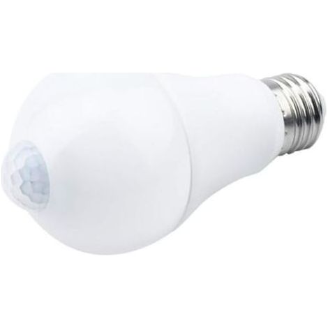 Ampoule LED E27 avec détecteur de mouvement Lumière intelligente 9 W Remplace l'ampoule basse consommation 90 W Angle d'éclairage 120°, blanc, E27, 9 W (1/5)