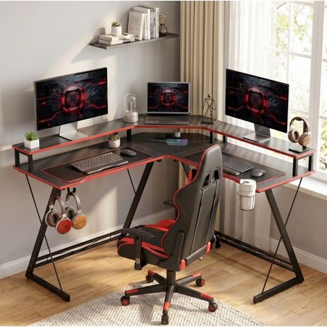 Escritorio esquinero gaming con enchufes 128x128 OKMYHOME (1/3)