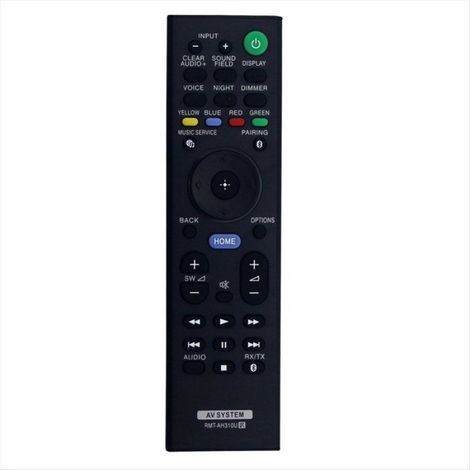 Télécommande Pour Barre De Son - Compatible Avec Sony HT-CT800 HT-MT500 HT-ST5000 SA-CT800 SA-MT500 SA-ST5000 - Noir - 1 Pièce (1/5)