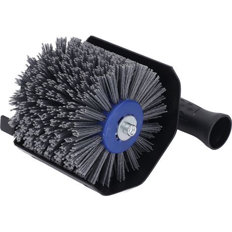Accessoire de polissage et de brunissage M10, roue à fil grain 80, pour meuleuse d'angle, pour le meulage du bois et du métal. (1/5)