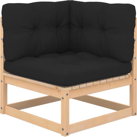 Maison Exclusive - Set Divani da Giardino 4 pz con Cuscini Legno Massello di Pino (1/5)