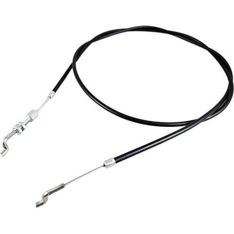 Câble de Commande 1465mm avec Connecteur Fileté Ajustable Fil intérieur en acier pour robuste, mouvement fluide, gaine noire flexible, résistant abrasion huile humidité, longue durée (1/5)