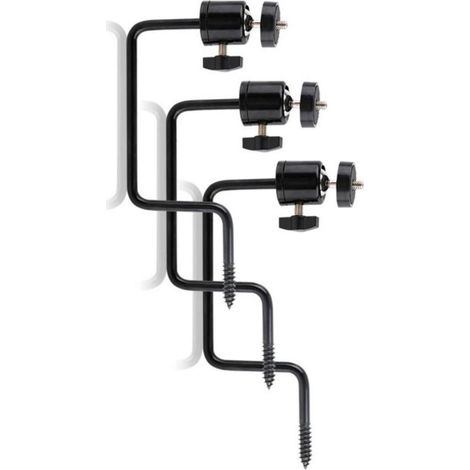 Support à vis multiposition en acier pour caméra 360 degrés - Systèmes de montage réglables pour surveillance extérieure - Support à vis pour caméra de faune sauvage (1/4)