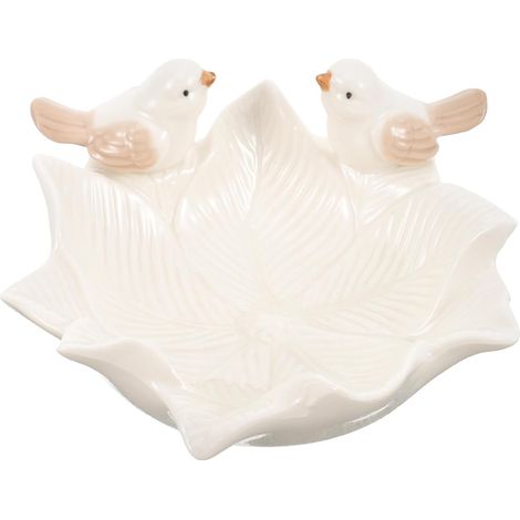 Plateau à Bijoux en Céramique Blanc Élégant pour Rangement et Présentation de Colliers et Bagues, Décoratif pour Maison ou Boutique (1/5)