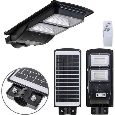 Aplique solar solar street light con sensor ip65 1x100w led 750lm 6400k l.19xan.47xal.5,5cm