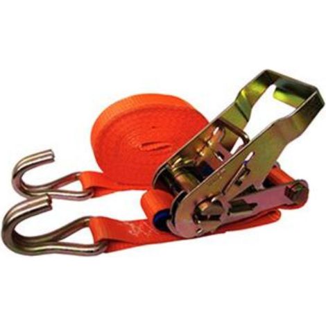 WURKO cinta sujeccion 5 cm x 5 metros bolsa , Cinta sujección. - Tamaño: 5 cm x 5 m. - Ratchet. - Para una sujeción fuerte hasta 960 kg - Ideal para coche y remolques. - Cinta cosi (1/2)