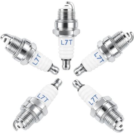 Lot de 3 Bougie d'allumage L7T pour NGK BPMR7A et Bo-sch WSR6F WSR5F et Plus de Bougies Allumag, Tronçonneuse Tondeuse à gazon Petit Moteur Accessoire Pièces (1/5)