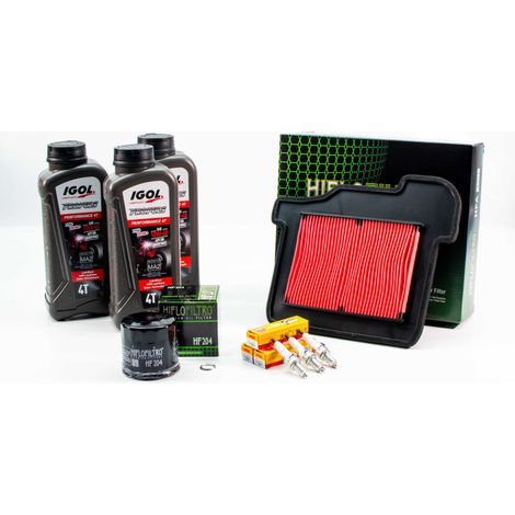 Kit Révision Filtres Bougies pour YAMAHA TRACER 900 de 2015 à 2016 - IGOL PROPULS PERFORMANCE 10W40 3L