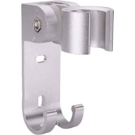 Adjustable Shower Head Holders, Shower Head Base, Shower Head Wall Mount Holder with Hanging Hooks, Drilling, Waterproof, Wall Mount for Hotel Bathroom (1/5)