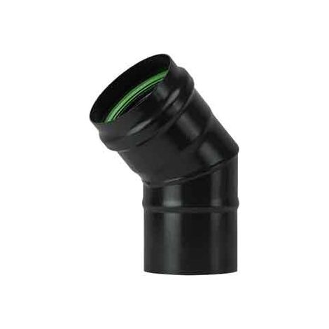 GOMITO A 45  ° PER STUFE A PELLET 'LIGHT'  EE  100 mm - SAVE