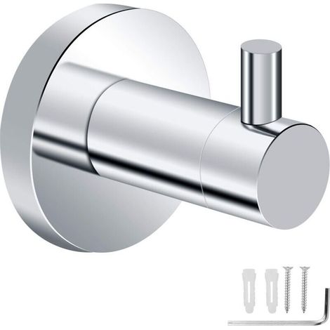 Gancio da bagno, gancio a parete, portasciugamani, porta strofinacci, impermeabile e antiruggine per cucina, soggiorno e ufficio -Crezuo