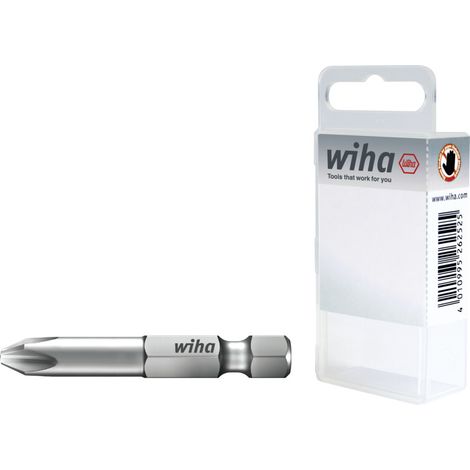 Wiha Bit Professional 50 mm Phillips 1/4" E6,3 in Box (36193) (1/2)