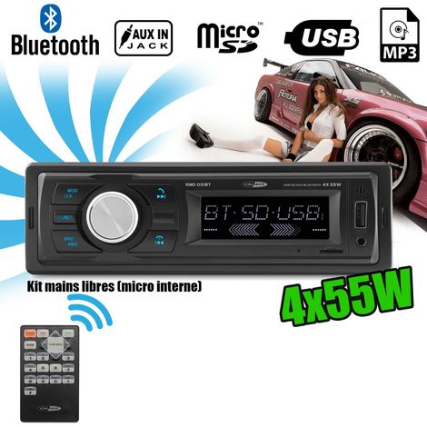 Coche Calibre RMD031BT 55W x 4 - Bluetooth - RDS / USB / SD / MP3 / AUX / FM - Control remoto (1/4)