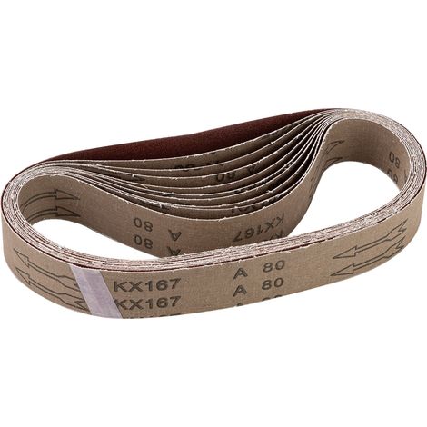 Ersatz-Schleifband 40x760mm K80 (10 Schleifbänder) für Rohrbandschleifer