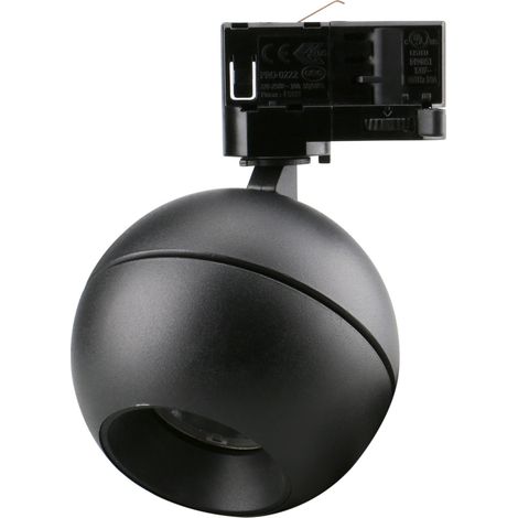 Projecteur rail tilt UKU2 Corte de fase L,C LED COB 7W 881lm(764lm)/913lm(754lm)/954lm(817lm) CRI90 2700K/3000K/4000K 36º Noir Noir