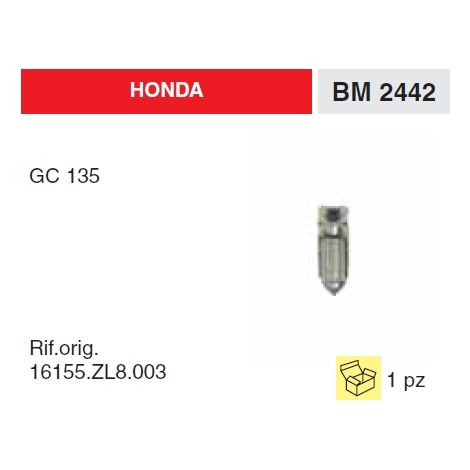 HONDA GC135 motor cortacésped aguja del carburador 16155-ZL8-003 16155.ZL8.003