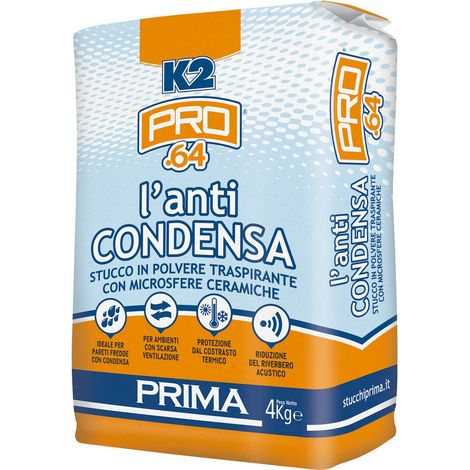 STUCCO ANTICONDENSA IN POLVERE K2 DA KG 4. Prezzo per 1 pezzo. (1/2)