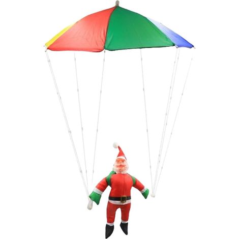 Les Guirlandes Lumineuses de Noël Guirlande LED Parachute avec Père Noël Décorations De Noël Imperméables Avec 8 Modes Pour Arbre Intérieur Balcon Jardin De Fête Porche Piscine Fenêtre Terrasse De (1/5)