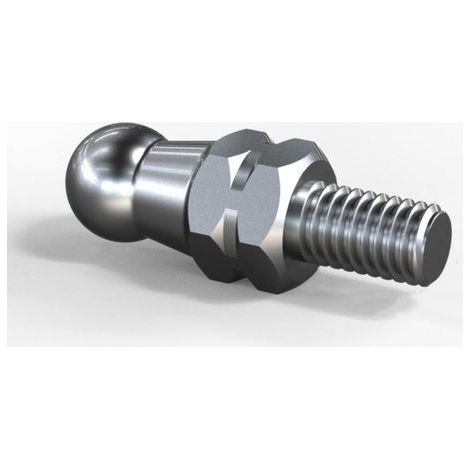 Foot Pegs for Motorcycle, Pedal Floor Nail Screw Motorcycle Universal 6 mm Pedal Limit Bolt High Hardness Stainless Steel Pedal Screw Motorcycle Footrest Accessories, Silver, 20 mm (1/4)