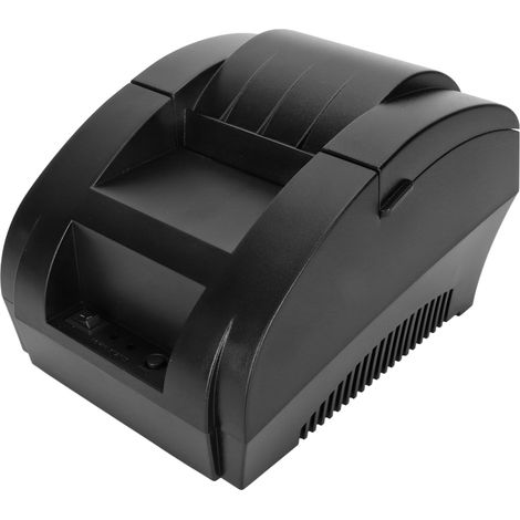 Imprimante thermique 58 mm, vitesse 90 mm/s, largeur 58 mm, résolution 203 dpi, interface USB, compatible ESC POS, imprimante d'étiquettes d'expédition, alimentation 100-240 V, prise USB US (1/5)