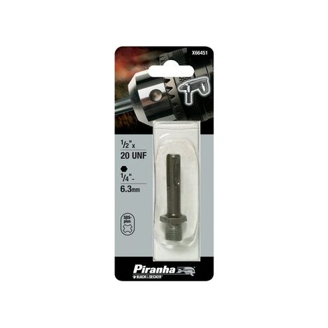 PIRANHA ADATTATORE PER MANDRINO SDS PLUS6,3 MM